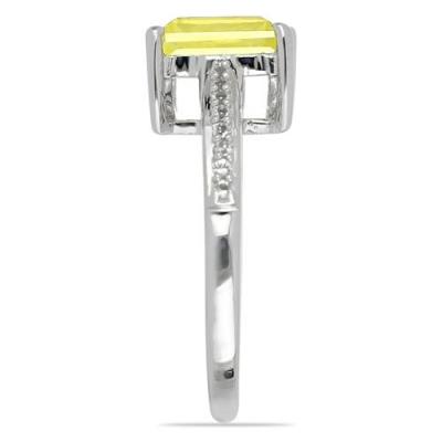 BUY 925 SILVER NATURAL LEMON TOPAZ GEMSTONE BIG STONE RING